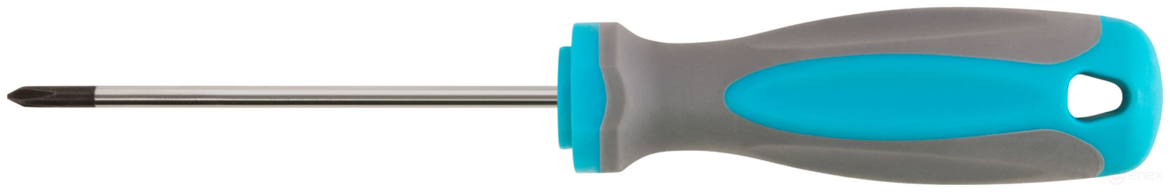 Screwdriver, CrV steel, rubberized handle PH0 x 75 mm