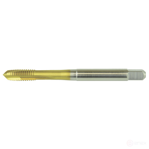 Machine tap for through holes M10x1.5 mm DIN371 HSSE-TiN