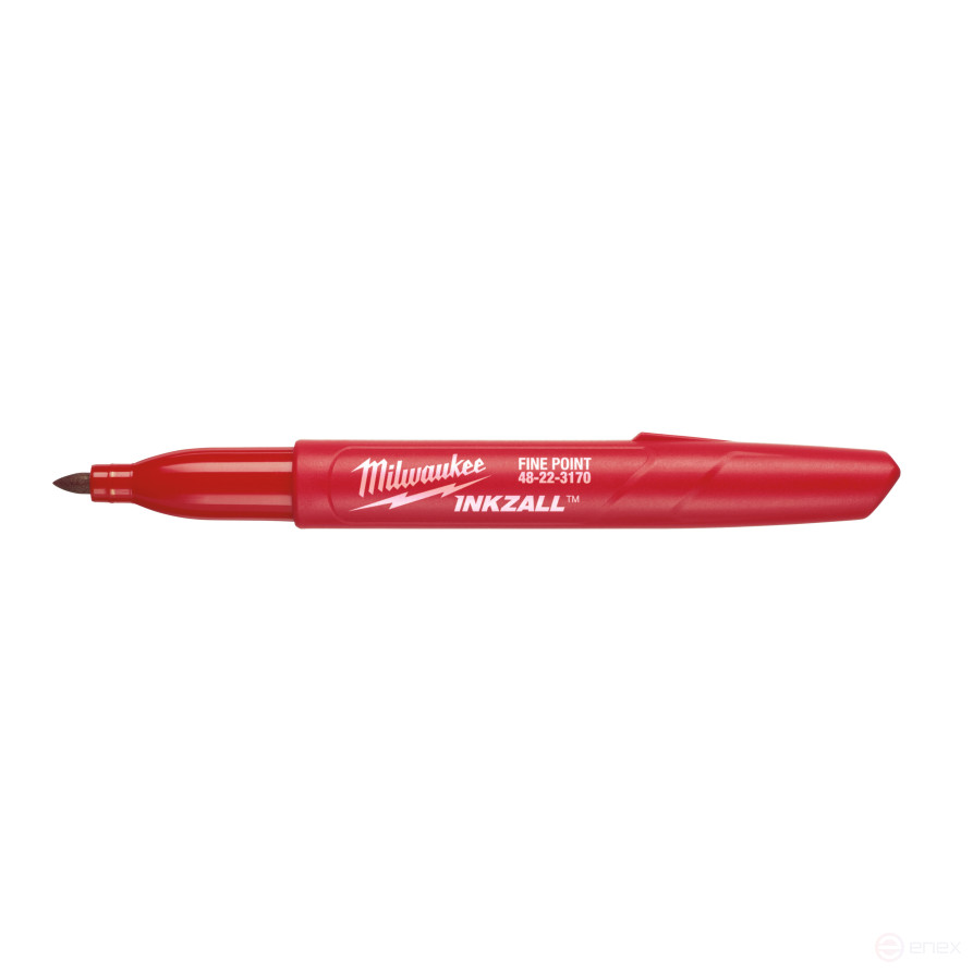 Thin Red INKZALL™ marker for construction site, 36 pieces