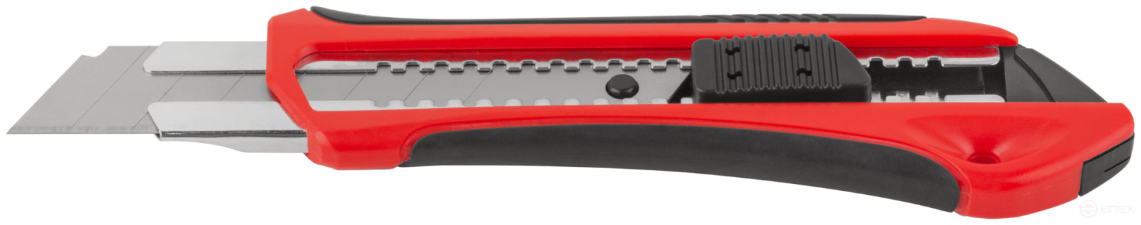 Нож технический "Рубин" 25 мм усиленный, прорезиненный