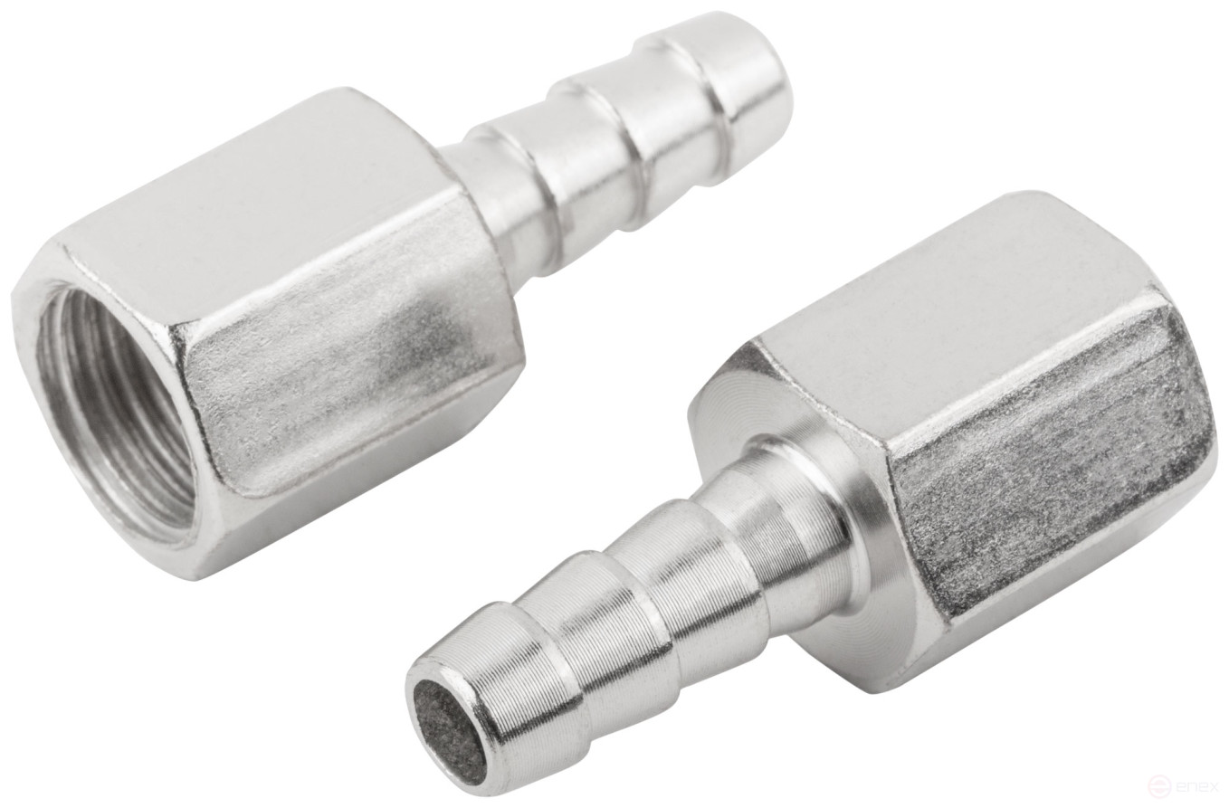 Herringbone adapters 8 mm - 1/4" internal thread, 2 pcs.