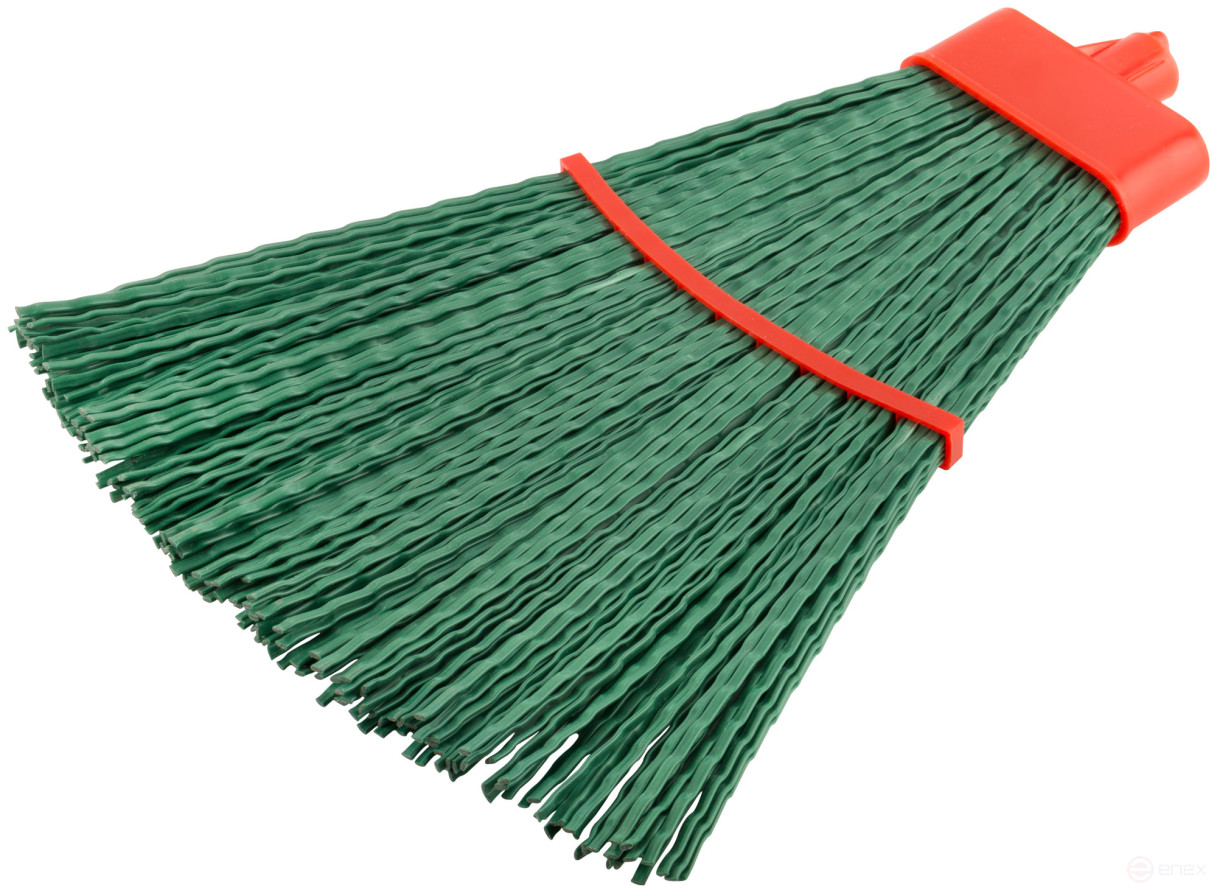 Метла пластиковая №9, веерная "Люкс" 260х380 мм