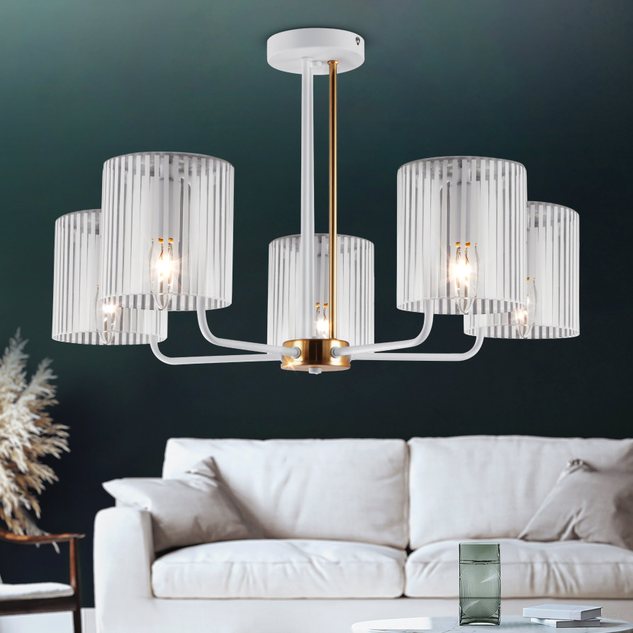 Люстра Rivoli Evonne 2088-305 5 х Е14 40 Вт классика