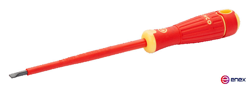 Отвертка изолированная BahcoFit для винтов со шлицем 6,5x1,2x150 мм