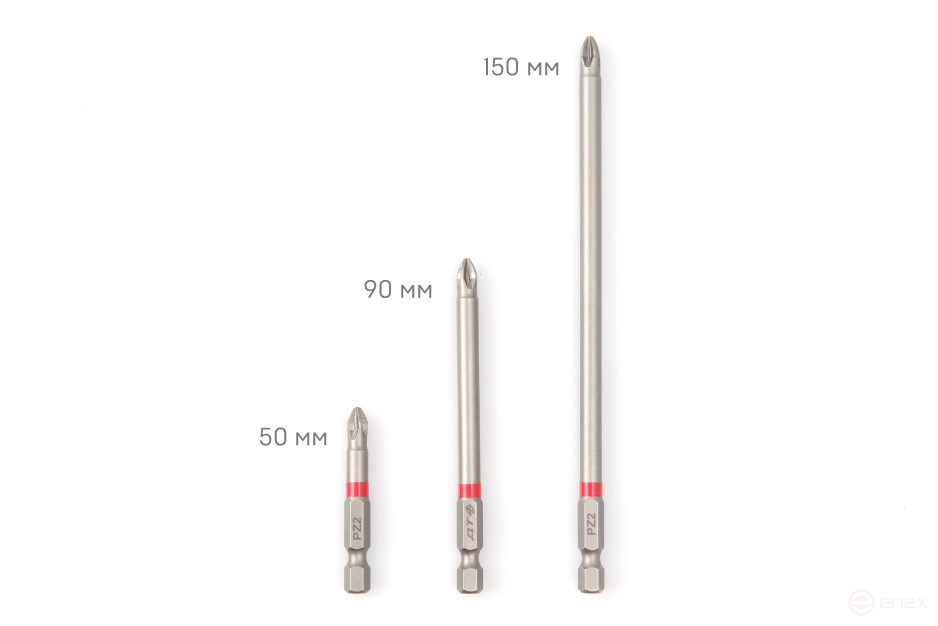 1/4" bits, PZ2 × 50 mm, 2 pcs.