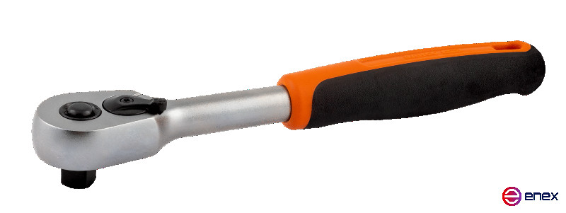 3/8" Reversible handle, with 60 teeth and 6° angle of action, retail package