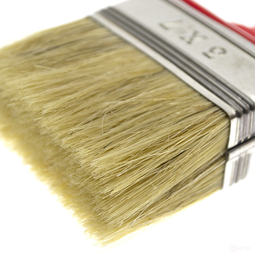 Кисть плоская "Макловица", 30 х 70мм, в/в 38мм, натур.щетина, Чеглок (240)