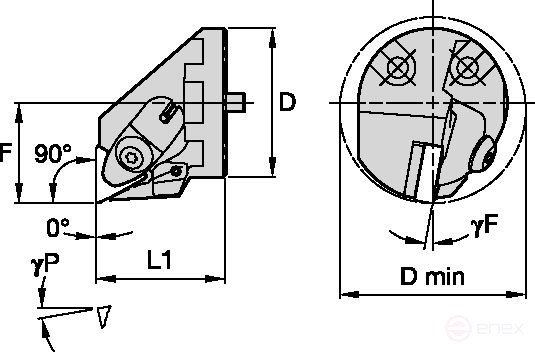 Расточная оправка H5063DTFNR22