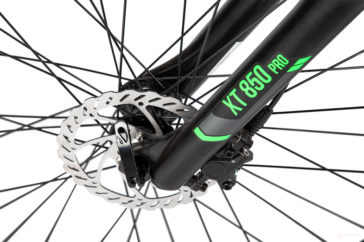 Велогибрид Eltreco XT 850 Pro Черно-зеленый-2673