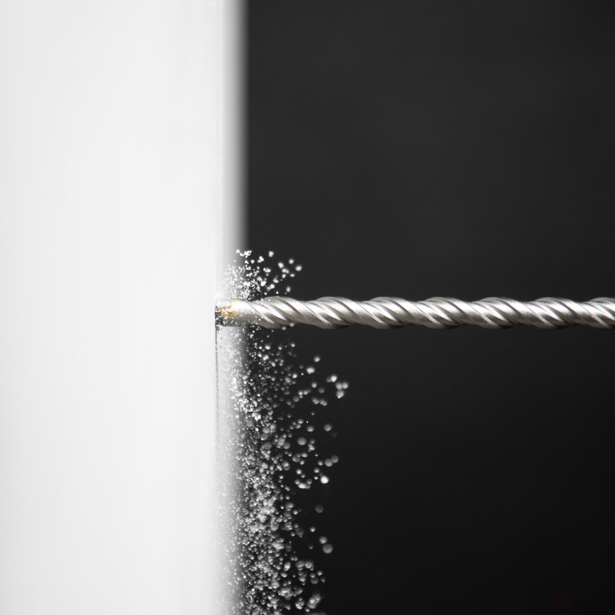 Бур по бетону, двойная спираль, три пылеотводящие кромки, 10 x 260 мм DENZEL