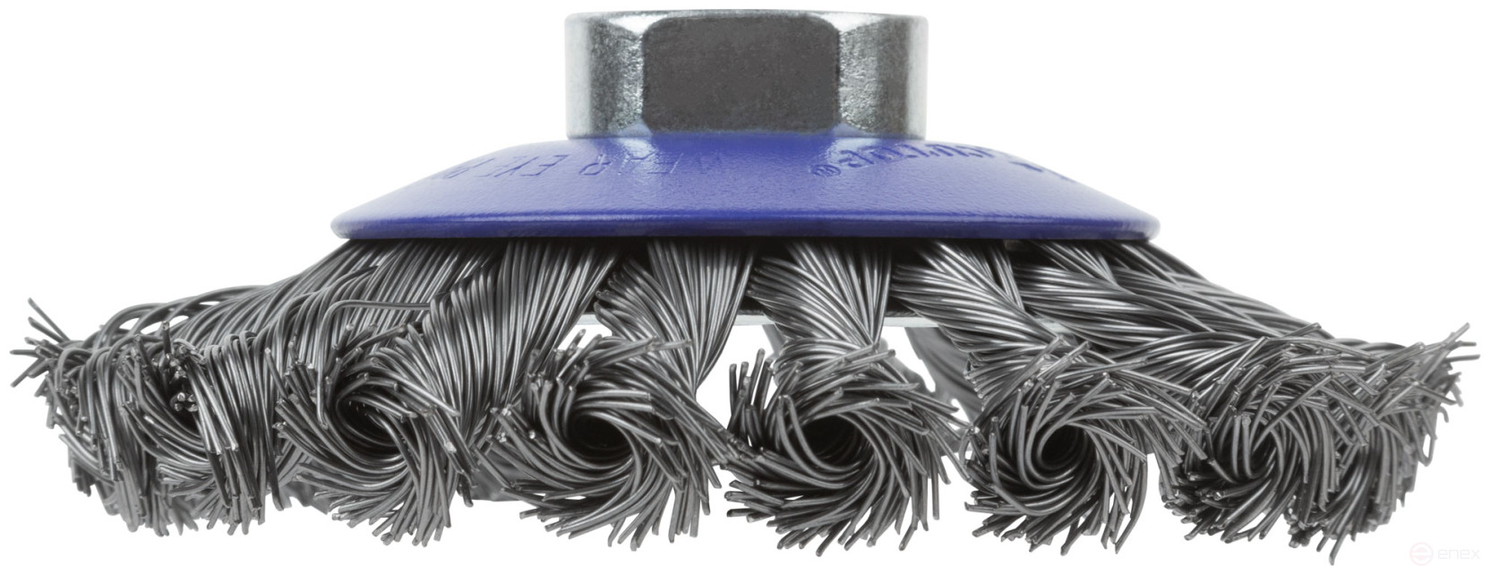 Щетка для УШМ, М14, тип "Тарелка", крученая проволока 0,5 мм, 100 мм, блистер, CUTOP Profi