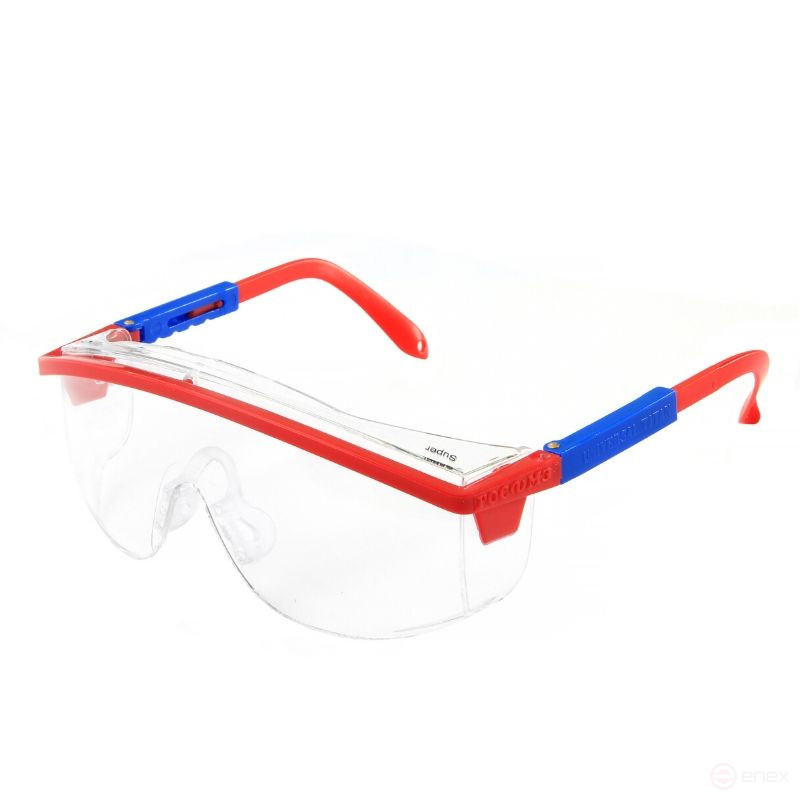 Safety glasses open O37 UNIVERSAL TITAN super (2C-1,2) with a soft nose guard, 30 pcs.