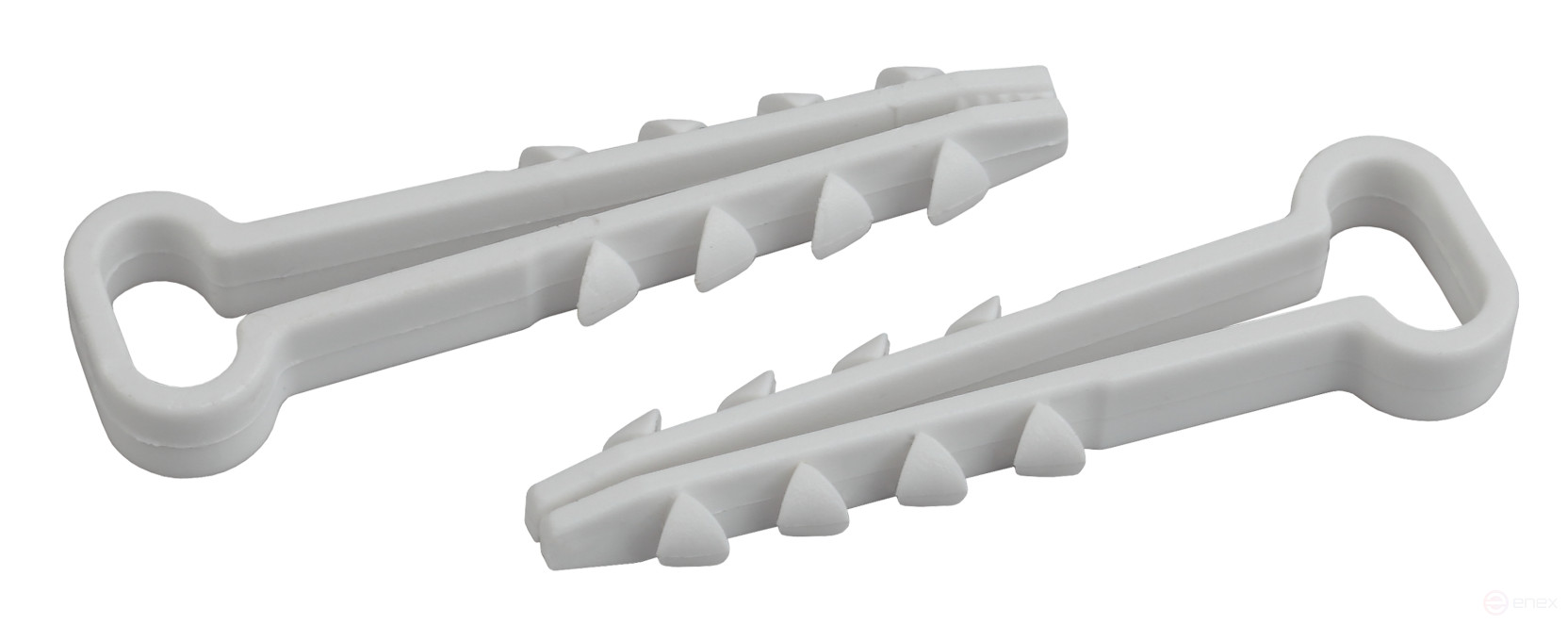 Дюбель хомут ЭРА DXP-5-8-w-10 для плоского кабеля 5-8 мм белый 10шт