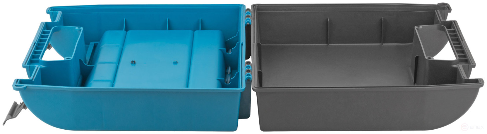 340 mm drill box with organizer, 12 compartments
