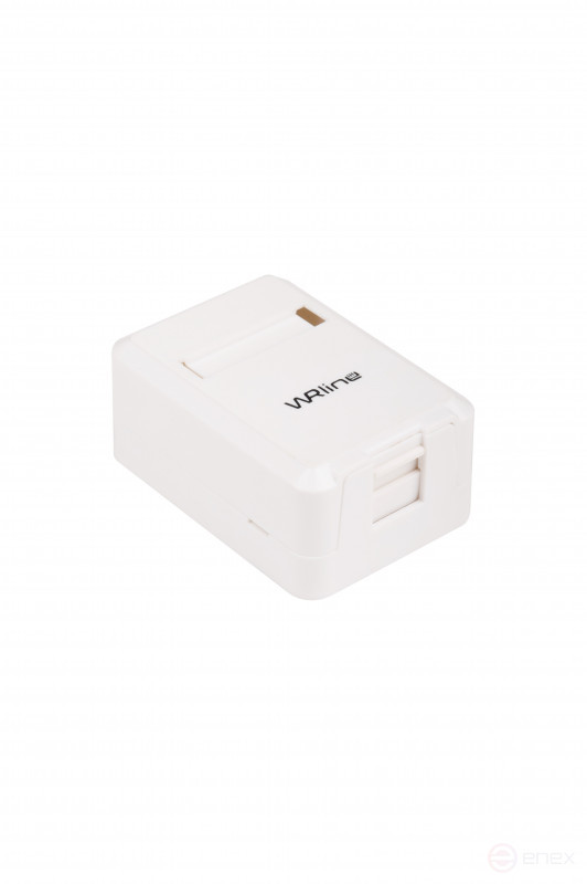 WRline WR-MB-1 Корпус настенной розетки для установки 1-ой вставки типа Keystone Jack, цвет белый