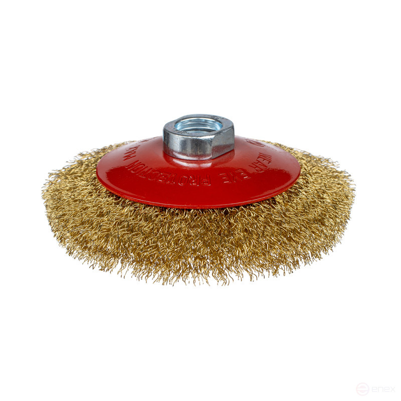 Brush 812 con., corrugation, BRASS for USM D115 mm M14*2 RPM 12500 BS 0.3 pack 1/60