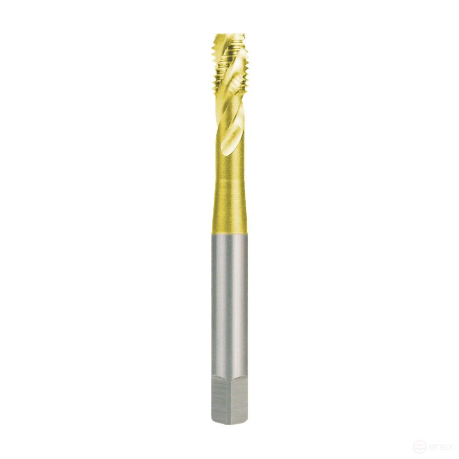 Machine tap HSS polished M 2x0.4 TiN for blind holes