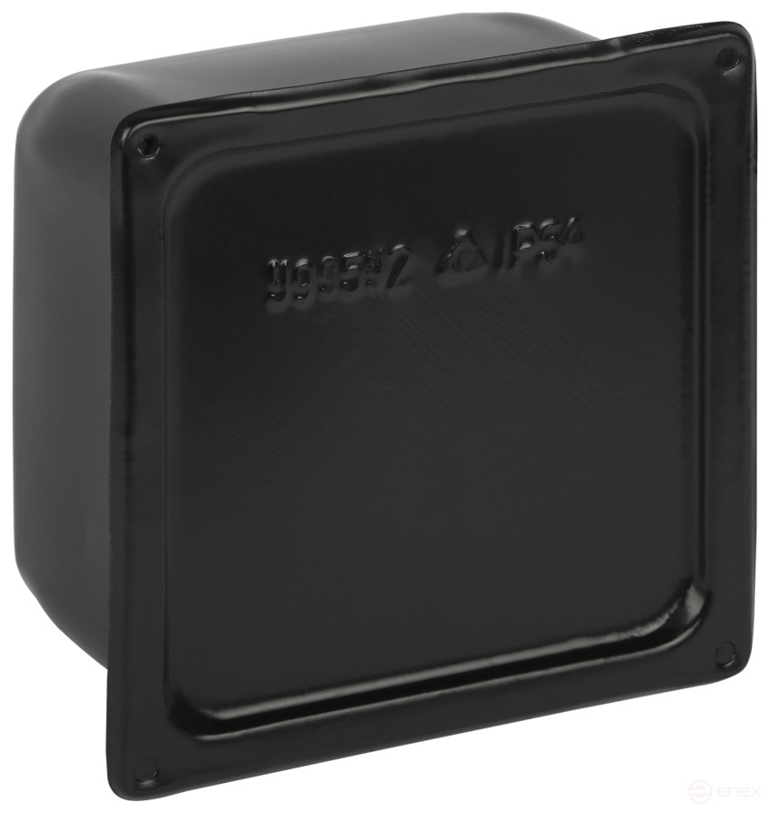The box is an extended ERA of Y-995-150-150-100-54 metal U-995 with seal 150x150x100mm black IP54