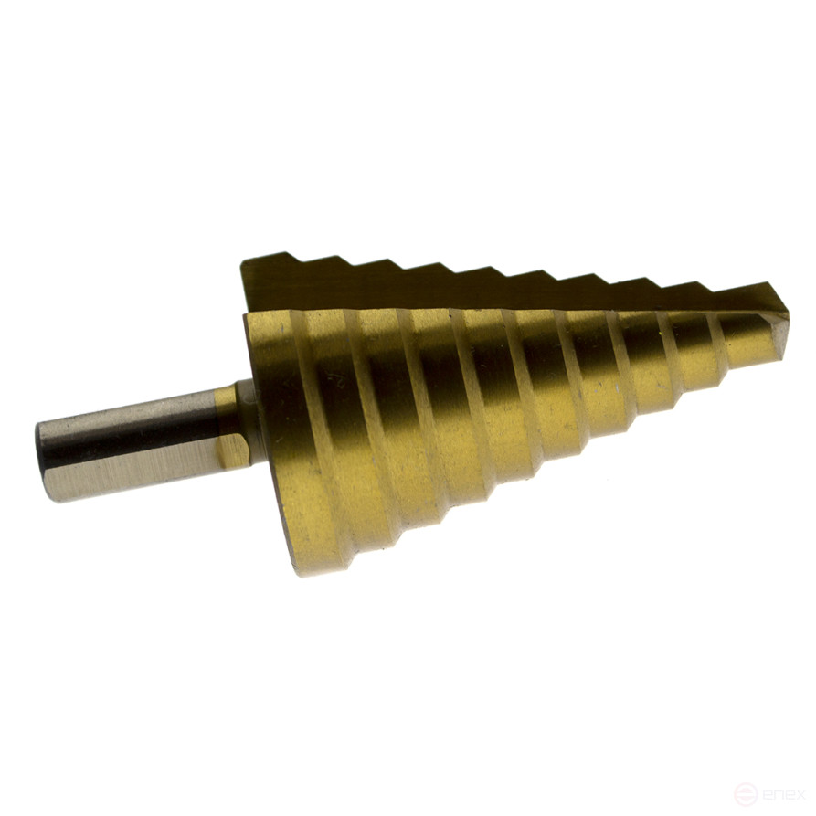 Сверло ступенчатое 9-36мм, HSS, шаг 3мм, ЧЕГЛОК (20/60)