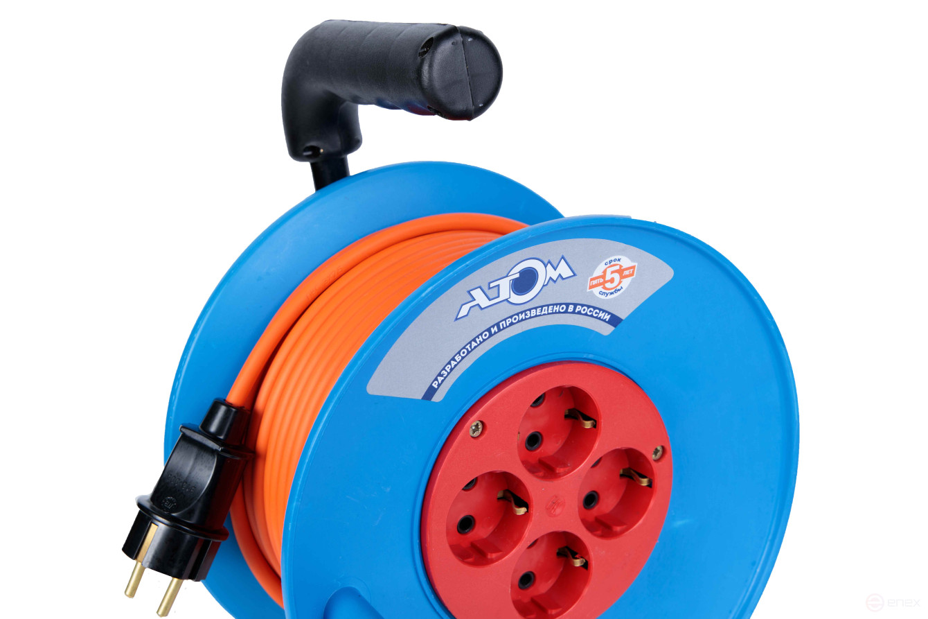 Extension cord on a coil ATOM PVS 3x1 30 m