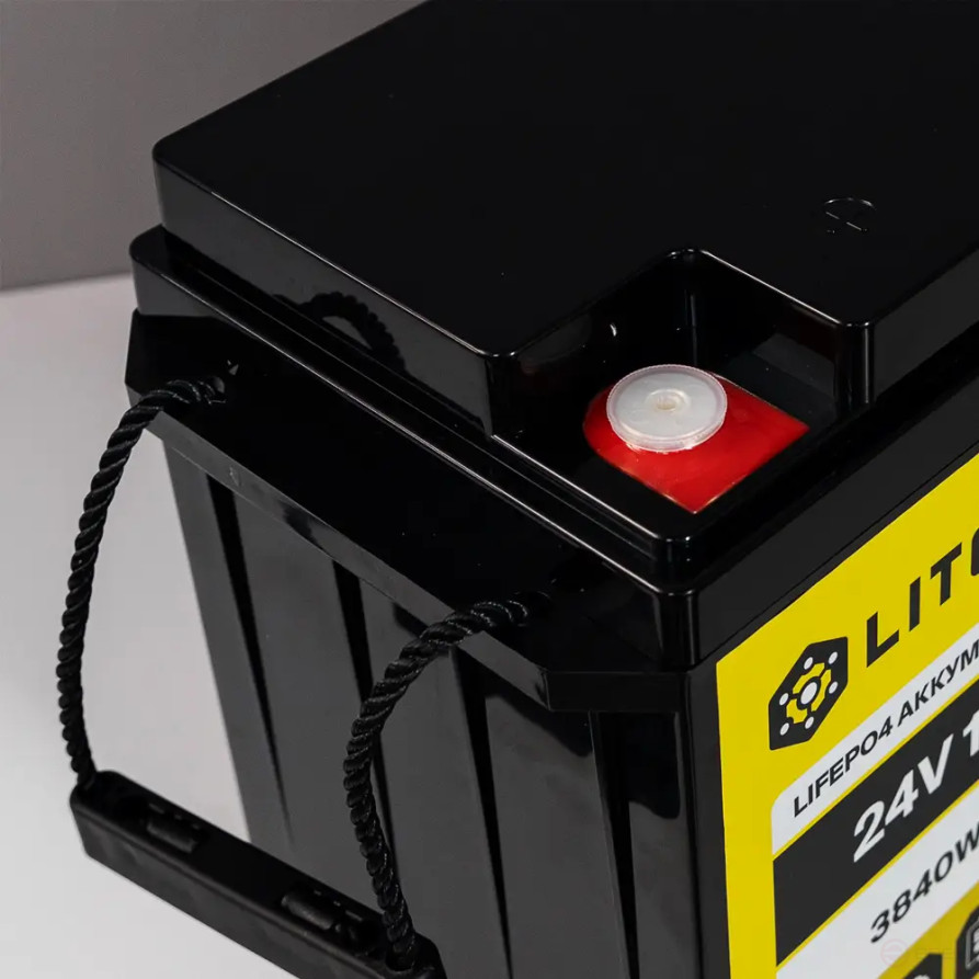Литиевый аккумулятор тяговый LITOMAX IP68 LiFePO4 24V 150Ah 3840Wh c Bluetooth