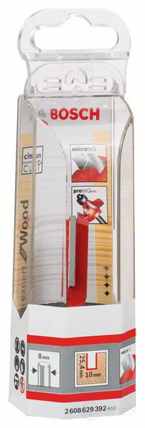 Groove cutter 8 mm, D1 10 mm, L 25.4 mm, G 62.4 mm