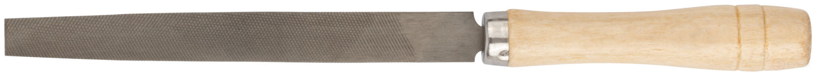 File, wooden handle, flat 150 mm