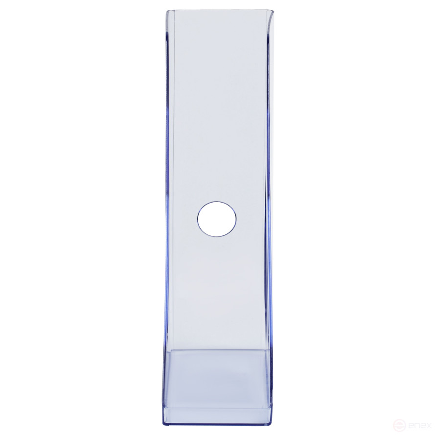 Лоток для бумаг вертикальный СТАММ "Актив", тонированный голубой, ширина 70мм