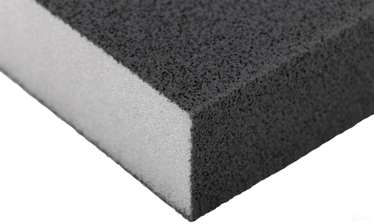 Губка шлифовальная алюминий-оксидная, 100х70х25 мм, средняя жесткость Р 180/ Р 360