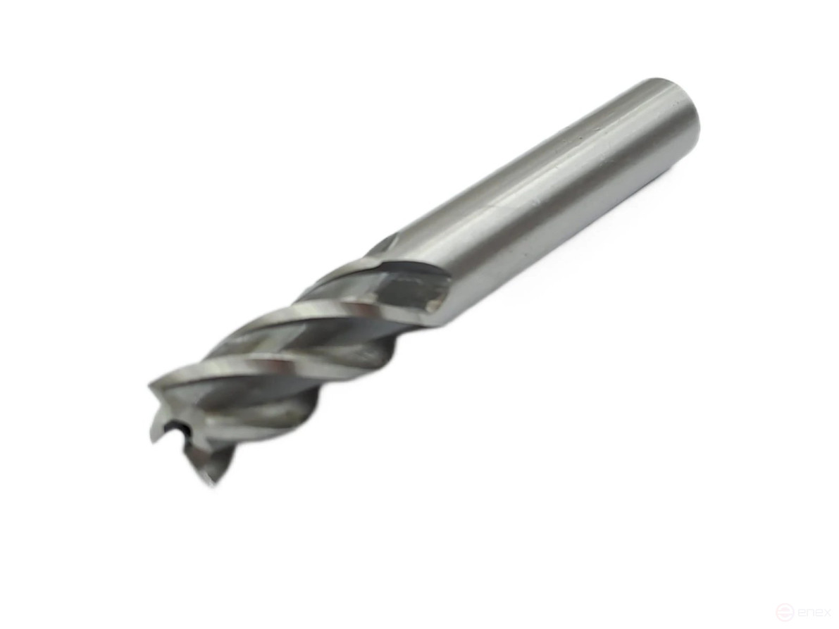 End mill with cylindrical shank f 10x22x72 mm z=4 P6M5K5 TORNERI T020860