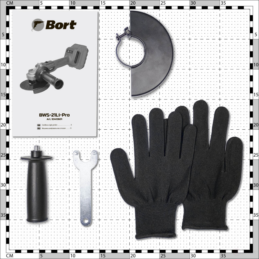 Angle grinder rechargeable BORT BWS-21Li-Pro (without battery and charger)