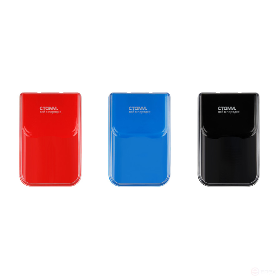 Скрепочница магнитная СТАММ, с крышкой, без скрепок, ассорти, картонная коробка