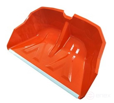 Лопата пластмассовая SnowNord 580*390 d-32, с планкой, без черенка