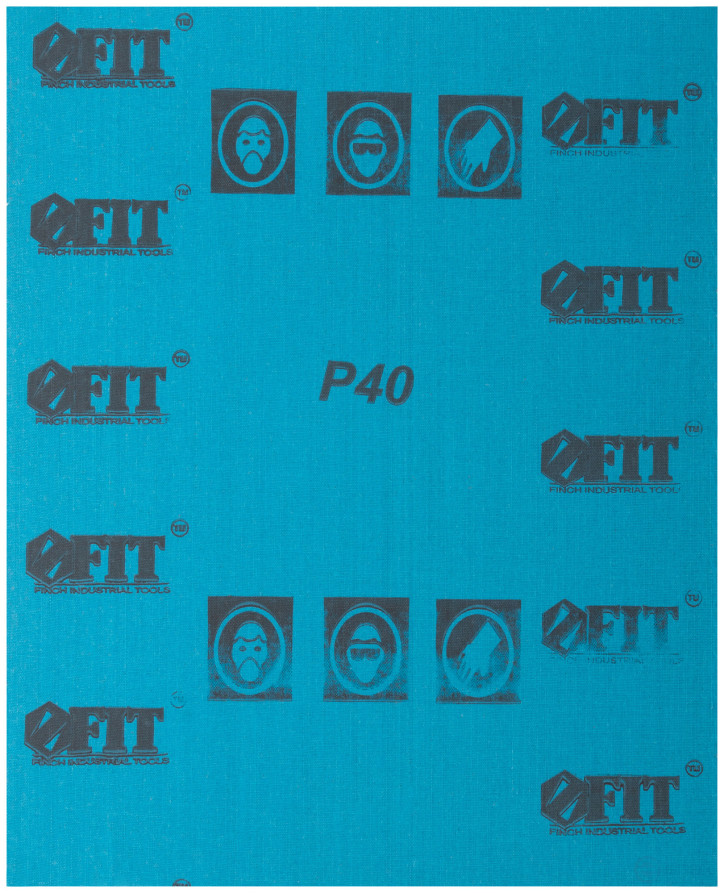 Листы шлифовальные водостойкие на тканевой основе, алюминий-оксидные, Профи 230х280 мм, 10 шт. Р 40