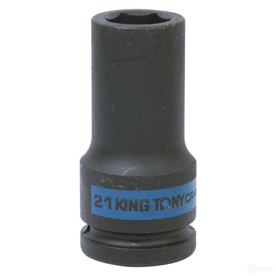 Головка торцевая ударная глубокая шестигранная 3/4", 21 мм KING TONY 643521M