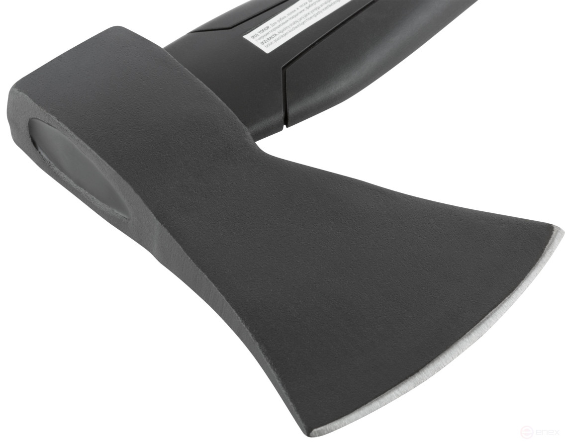 The axe is forged reinforced steel, reinforced fiberglass handle 800 gr.
