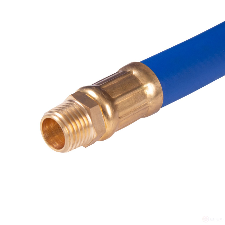 Pneumatic hose 10x15 mm, 15 m, on an automatic coil, polyurethane, 1/4" thread MASTAK 681-10115HR