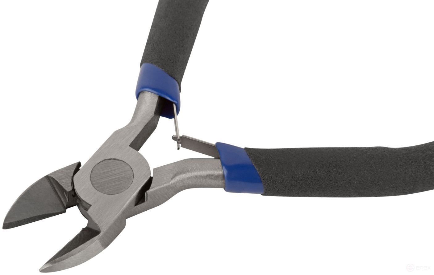 Mini side cutters, blue handles 110 mm