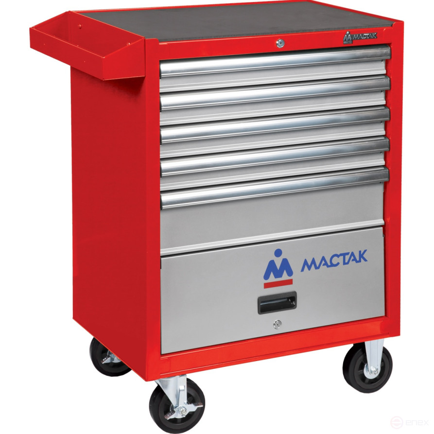 Tool cart, 5 drawers and a compartment, PRIMA, red MASTER 522-05581R