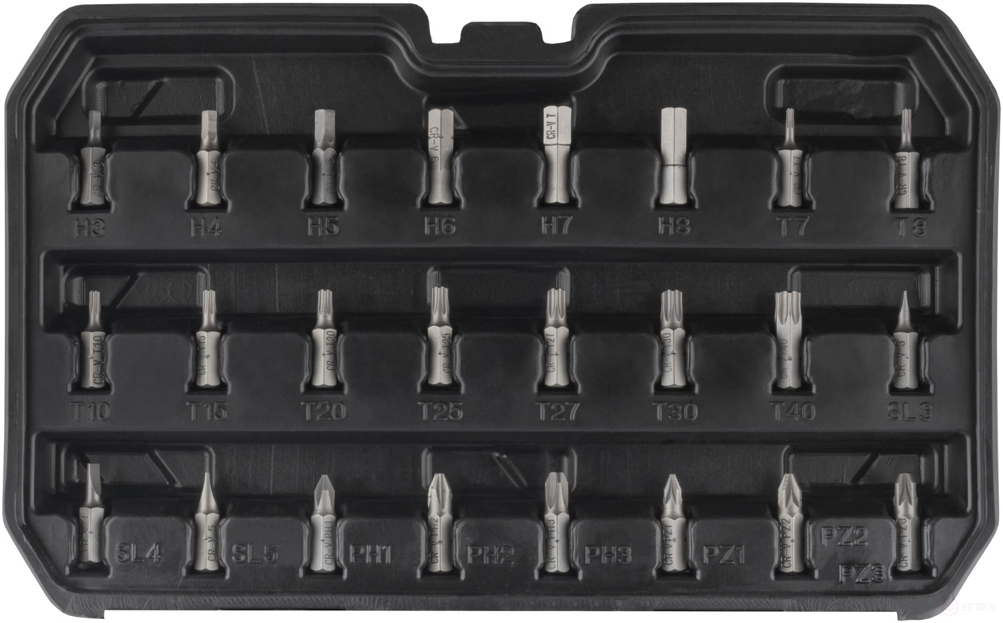 Set of socket heads 43pr. 1/4 DR BERIL