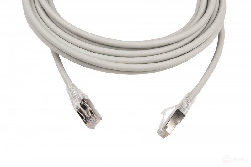 WRline WR-PC-RJ45-FTP-5E-7-GY Patch cord F/UTP, category 5e, 2xRJ45, shielded, grey, LSZH, 7m