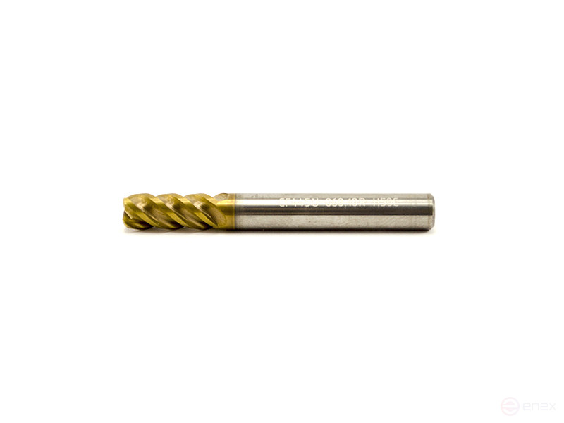 Carbide end mill 5 x 13 x 50 r=0.2 H50C Z=4 uneven tooth pitch c/x dx=6 CF445U-050.02R-H50C Beltools