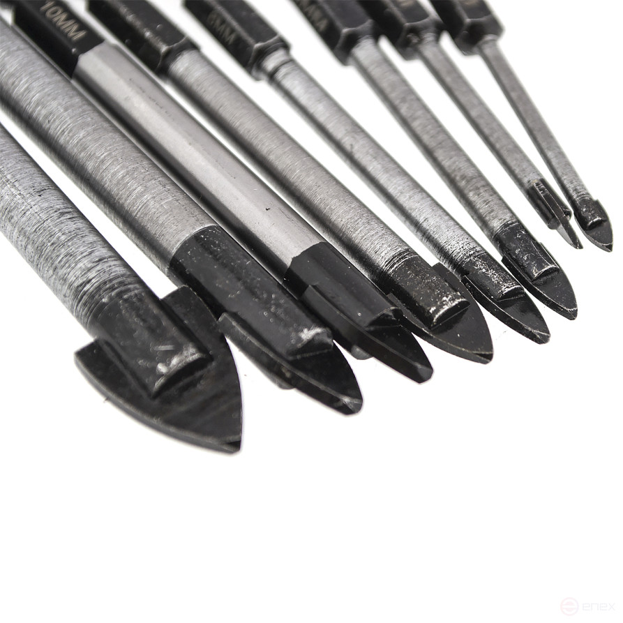 Tile and glass drill bit 8 mm, HEX, Cheglock (600/1200)