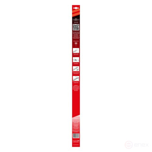 Wiper strip replaceable 60cm/24" with plastic insert for frame wipers
