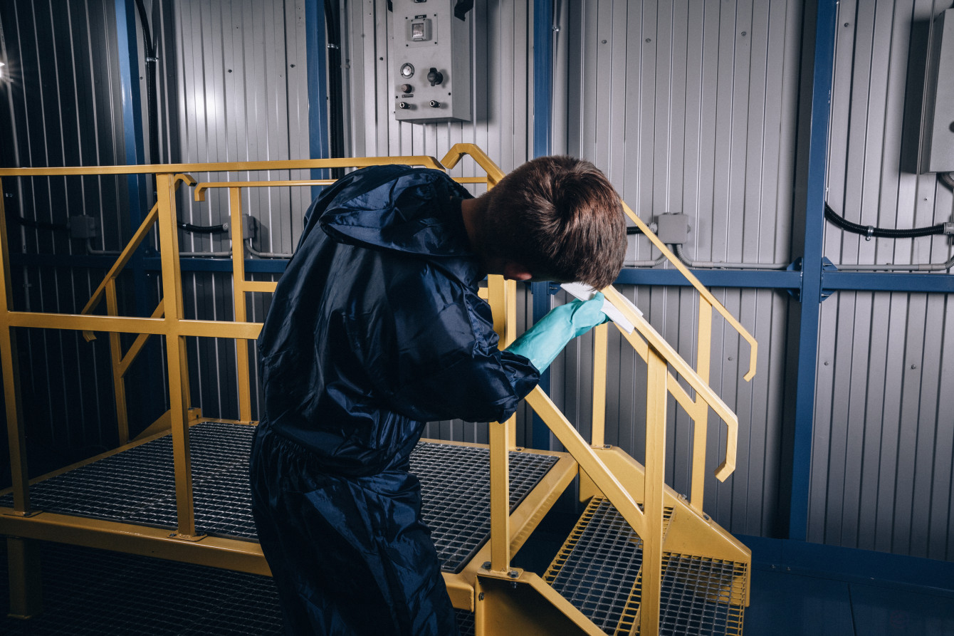 Reusable painting jumpsuit Jeta Safety JPC75b, size M, blue, 1 piece