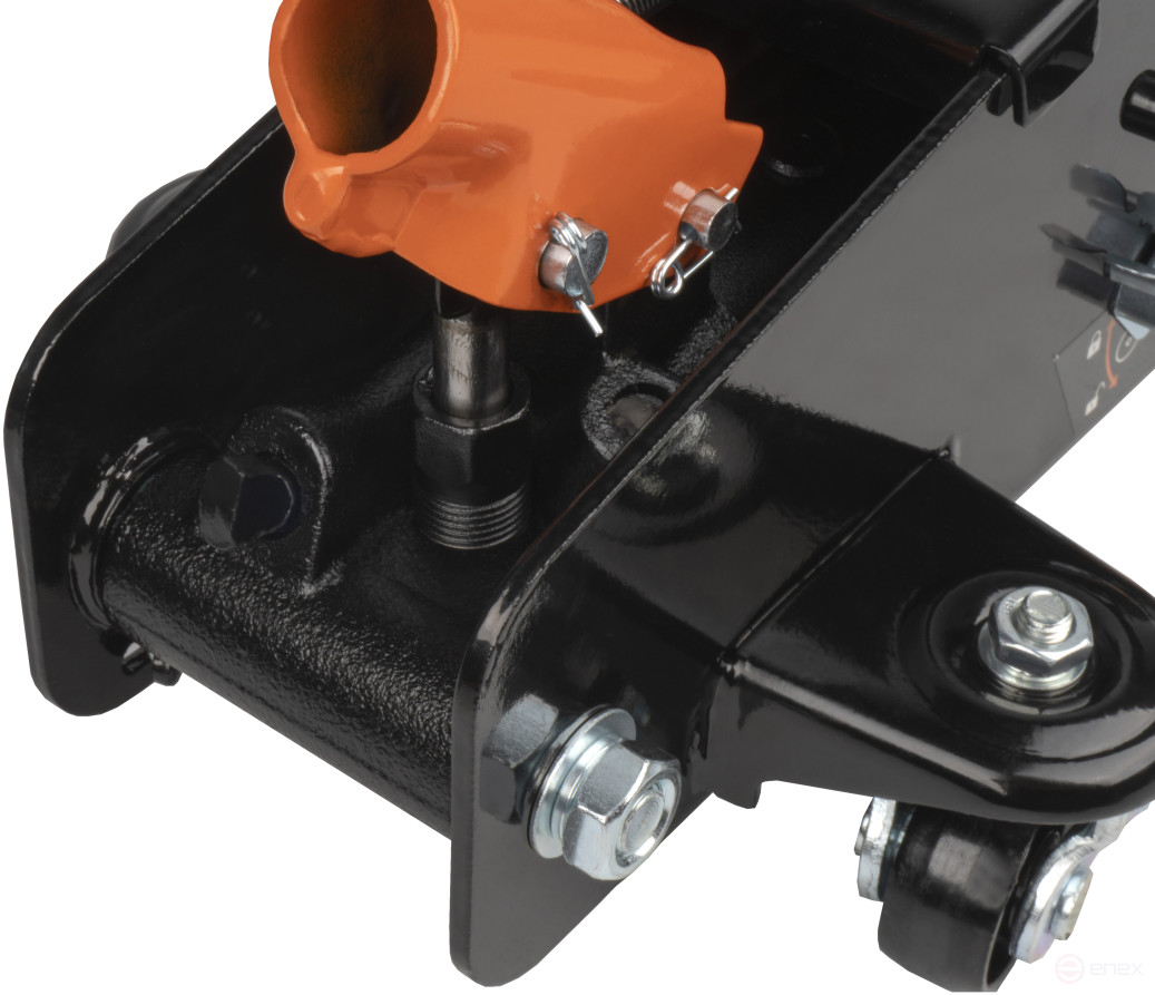 Домкрат гидр. 2.50т (140-387 мм подкатной; с фиксатором; в кейсе) АвтоDело (43227)