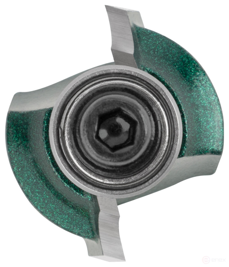 Фреза кромочная калевочная с нижним подшипником DxHxL=19х10х48,7 мм