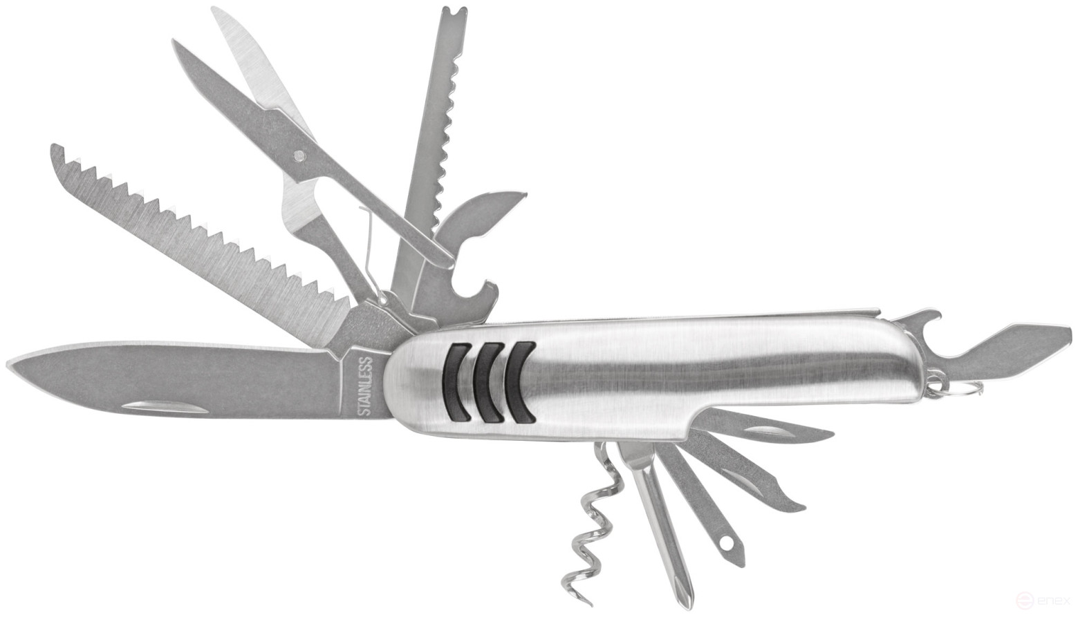 Folding knife, stainless steel blade 12 functions