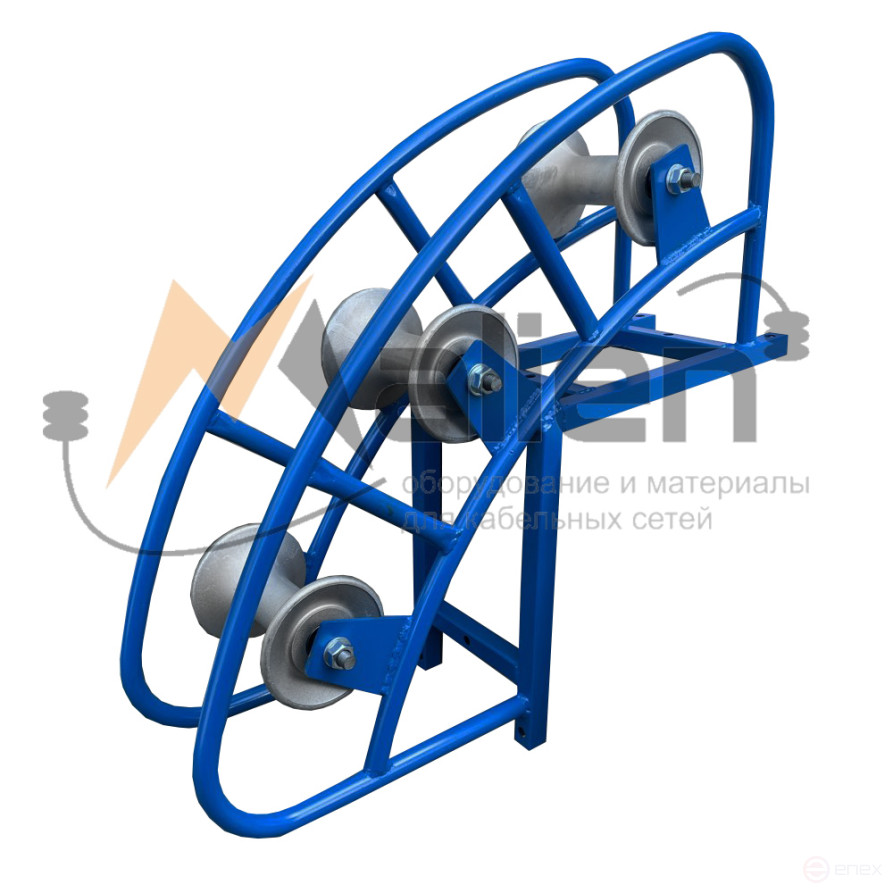 RCU 3-120A angular cable guide roller, aluminum coils (cable diameter up to 120 mm, roller load up to 200 kg) MALIEN