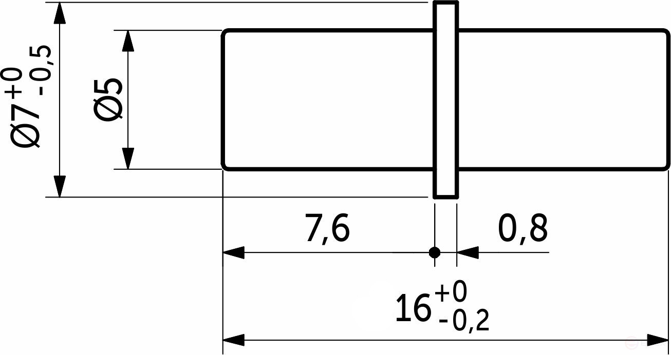 Полкодержатель для корпусных полок мет. duplo 5,0*16 (1уп.=50шт) AKS